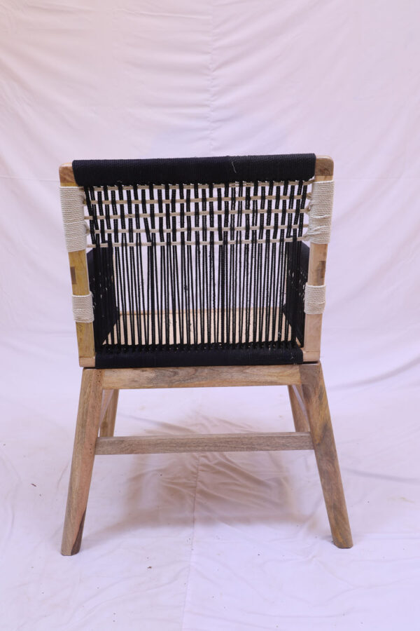 ROPE WEAVE WOODEN CHAIR - Image 7
