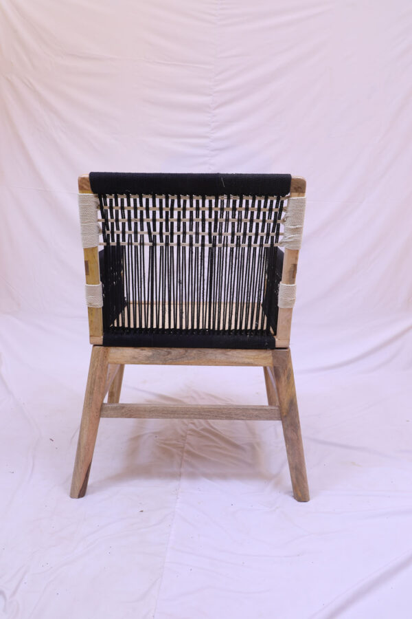 ROPE WEAVE WOODEN CHAIR - Image 9