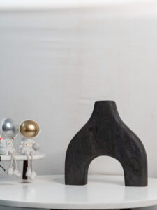 WOODEN VASE
