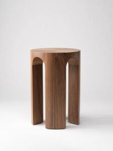 TEAK WOOD ROUND SIDE TABLE