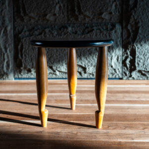 MEMPHIS WOODEN ROUND SIDE TABLE